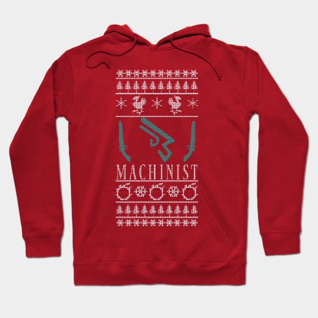 Final Fantasy XIV Machinist Ugly Christmas Sweater Hoodie by TionneDawnstar